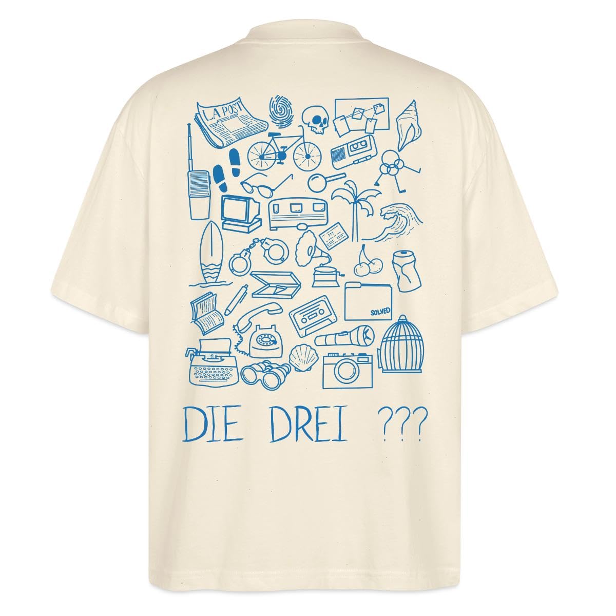 Die DREI Fragezeichen Vierte Detektivin Ermittler Oversize Unisex T-Shirt