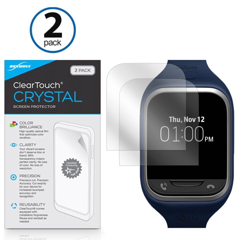 BoxWave Screen Protector Compatible with LG GizmoGadget - ClearTouch Crystal (2-Pack), HD Film Skin - Shields from Scratches