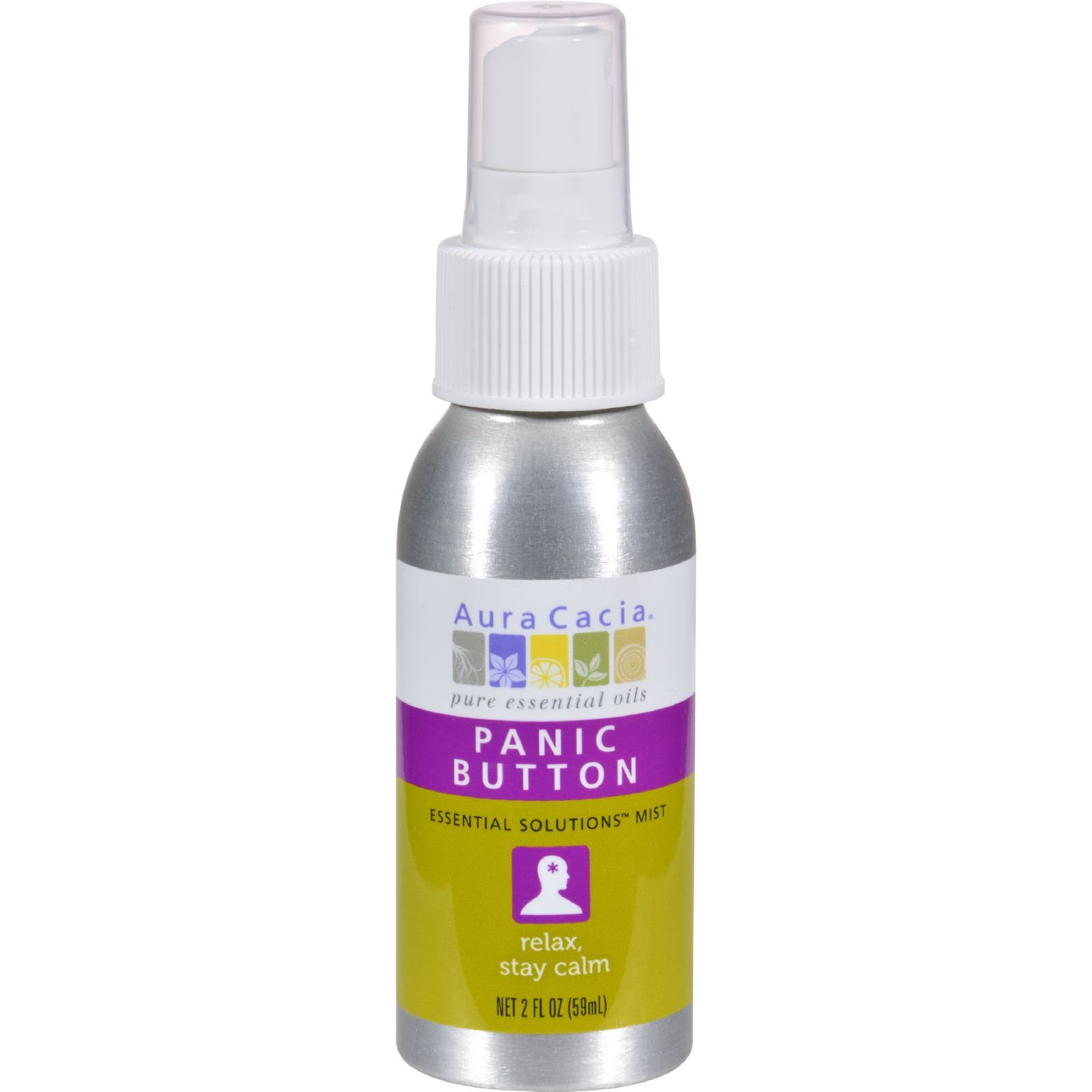 Aura Cacia - Essential Solutions Mist Panic Button - 2 fl oz