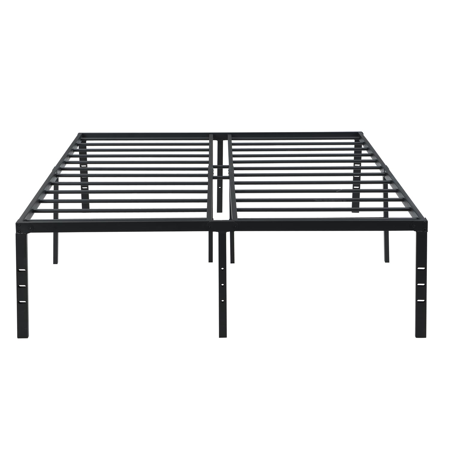 King Size Metal Bed Frame Simple and Sturdy Metal Platform Bed Storage Space Under The Bed No Box