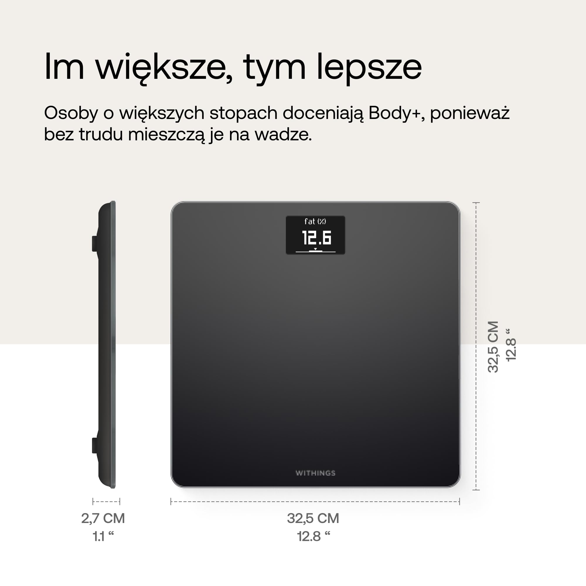Withings Body – inteligentna waga Wi-Fi z funkcją BMI, cyfrowa waga osobowa, synchronizacja aplikacji przez Bluetooth lub Wi-Fi