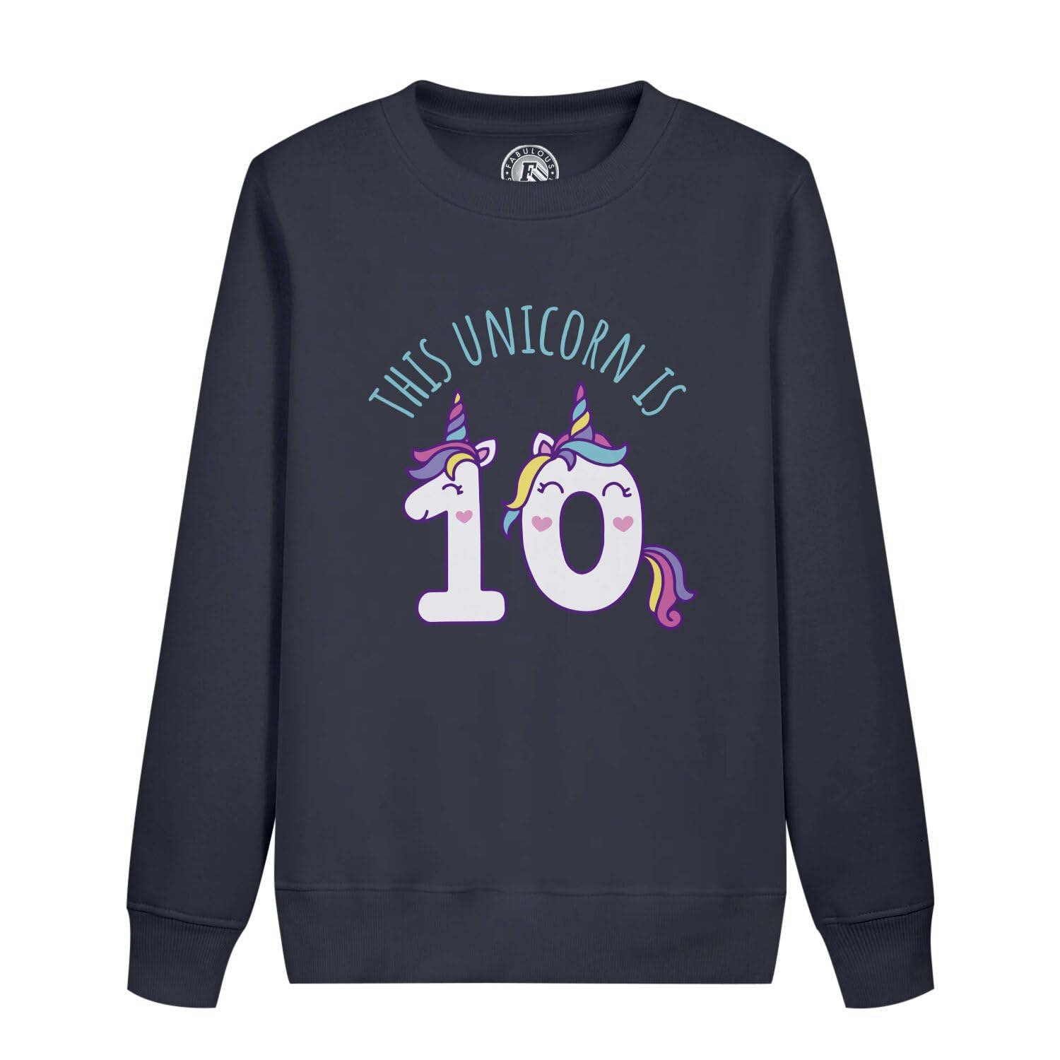Sweat licorne enfant pull anniversaire 10 ans vêtement fille - 4