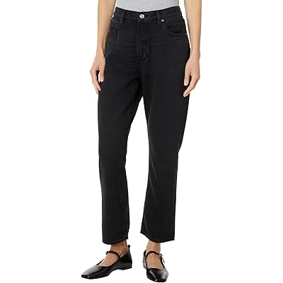Джинсы Paige Billy Crop Covered Button Fly in Dark Dawn Distressed