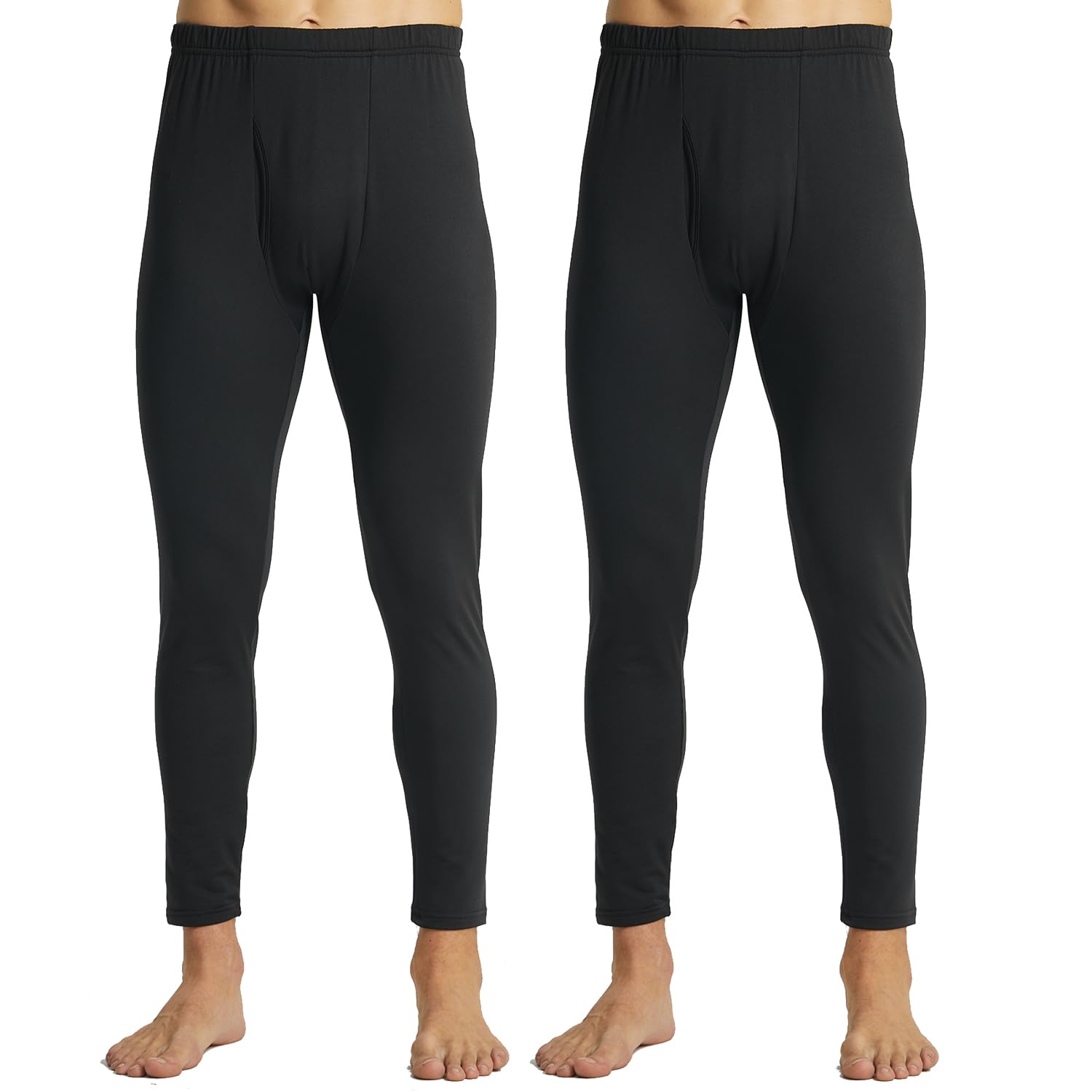 Męskie 2-pak długich majtek termicznych na zimę Slim Fit