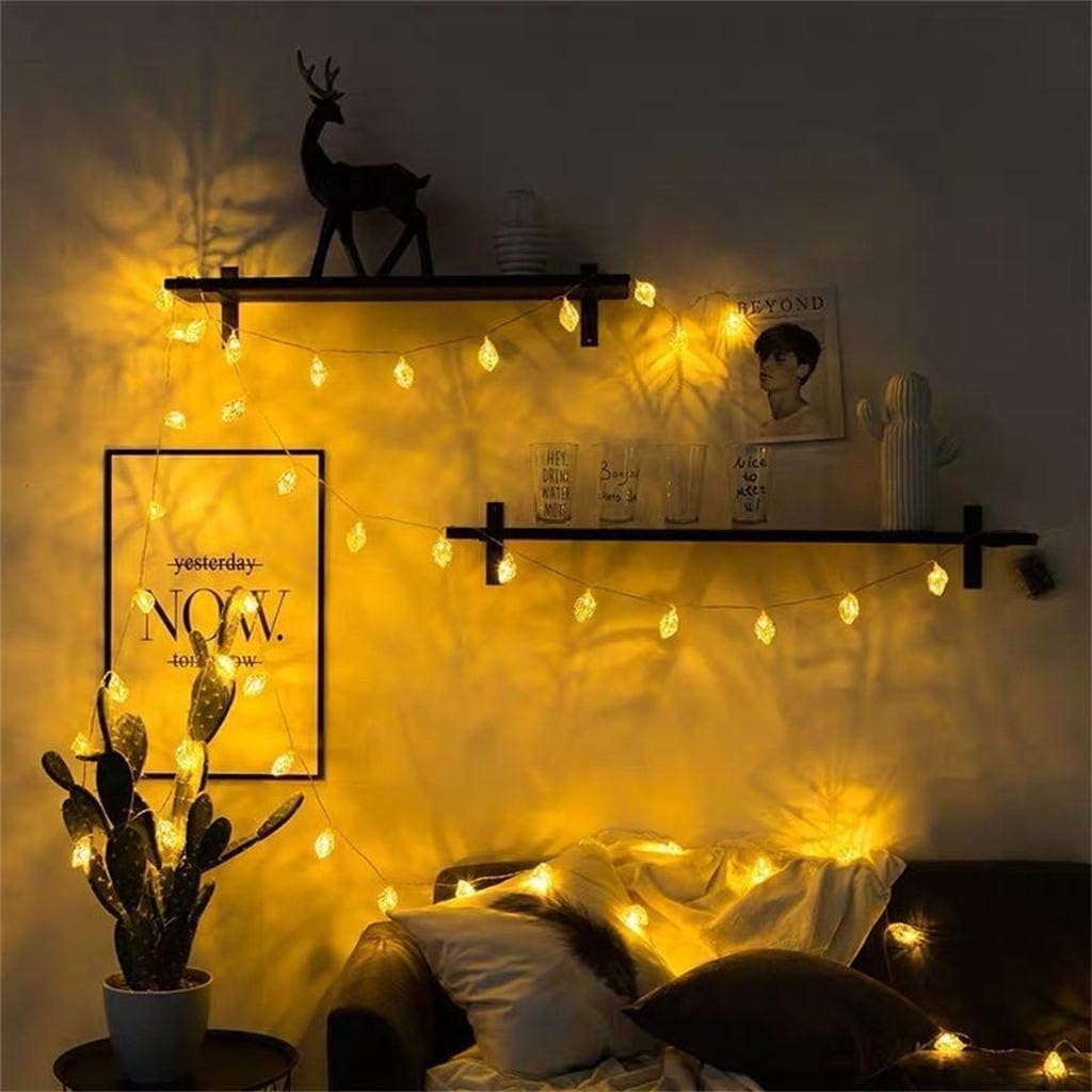 Party Propz Leaf Light for Decoration - 14 Led, 14ft, Golden Metal String Light for Home Decorations, Aesthetic Room Decor Lights, Led Lights for Decoration, Ganpati Decoration Light Led 3