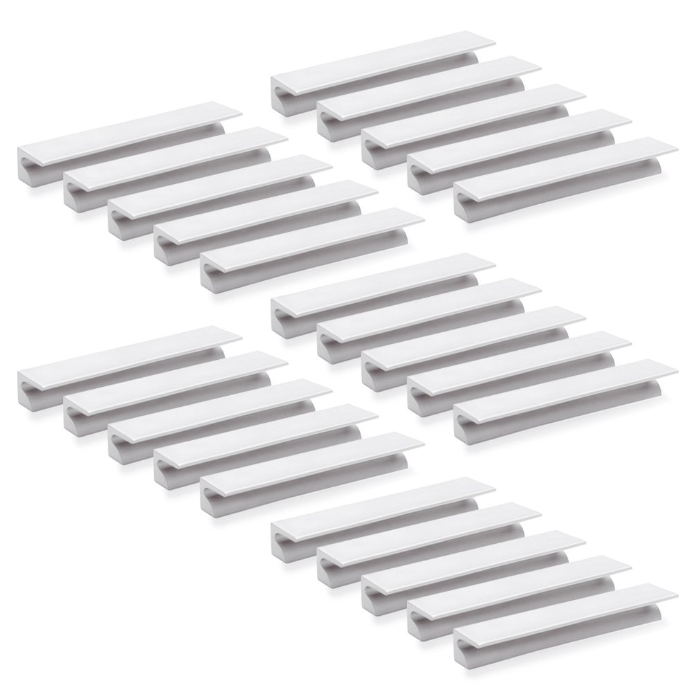 Emuca - Tirador para mueble, CC 64mm, aluminio, anodizado mate, Set de 25
