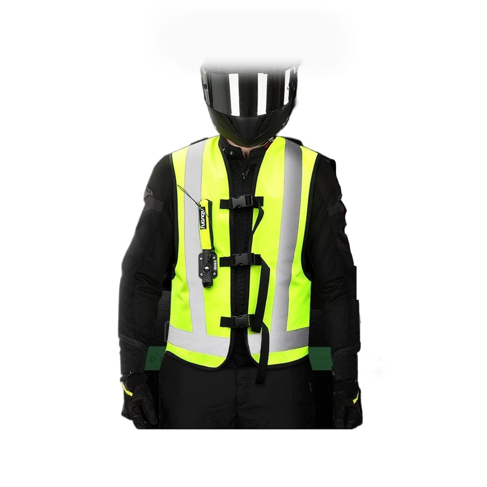 Chaleco con Bolsa De Aire for Motocicleta De Alta Visibilidad Chaqueta De Carreras De Motocross Chaleco Inflable Unisexo Chaleco De Equitación con Airbag