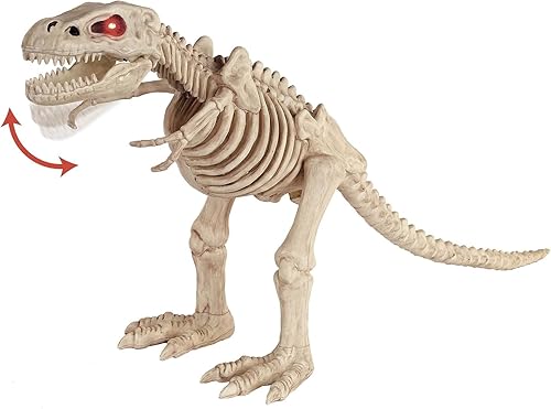 Seasons Crazy Bones 16 pulgadas preiluminado T Rex dinosaurio decoración de Halloween