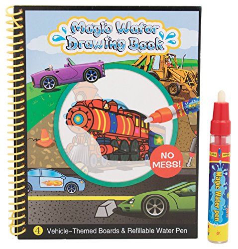 TECHEGE Toys Imagine Learn'n'Play Magic Water Drawing Book Safe, Non Toxic, Stain Free, Ink Free Kids Fun for All Ages Wow!