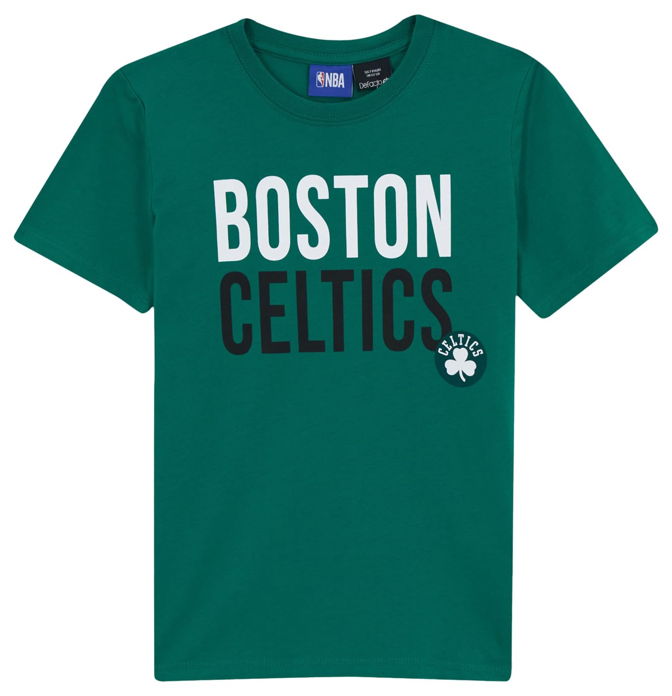 Erkek Çocuk Erkek Çocuk NBA Boston Celtics Regular Fit Bisiklet Yaka Kısa Kollu Tişört