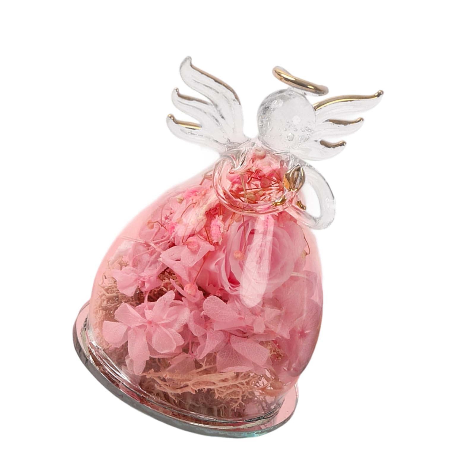 Xjdzineq Everlasting Roses Angelic Artwork for Special Event Home Party Decorations Preserved Flower Arrangement Gift Artistic Angelic Roses Festival Decoration