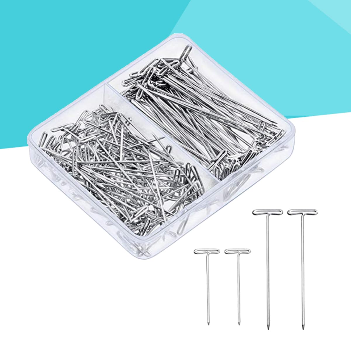 900 Piezas Pelucas Peluca Modelo T-Pin T-Pins Peluca Metal T-Pins Simple con Una Aguja
