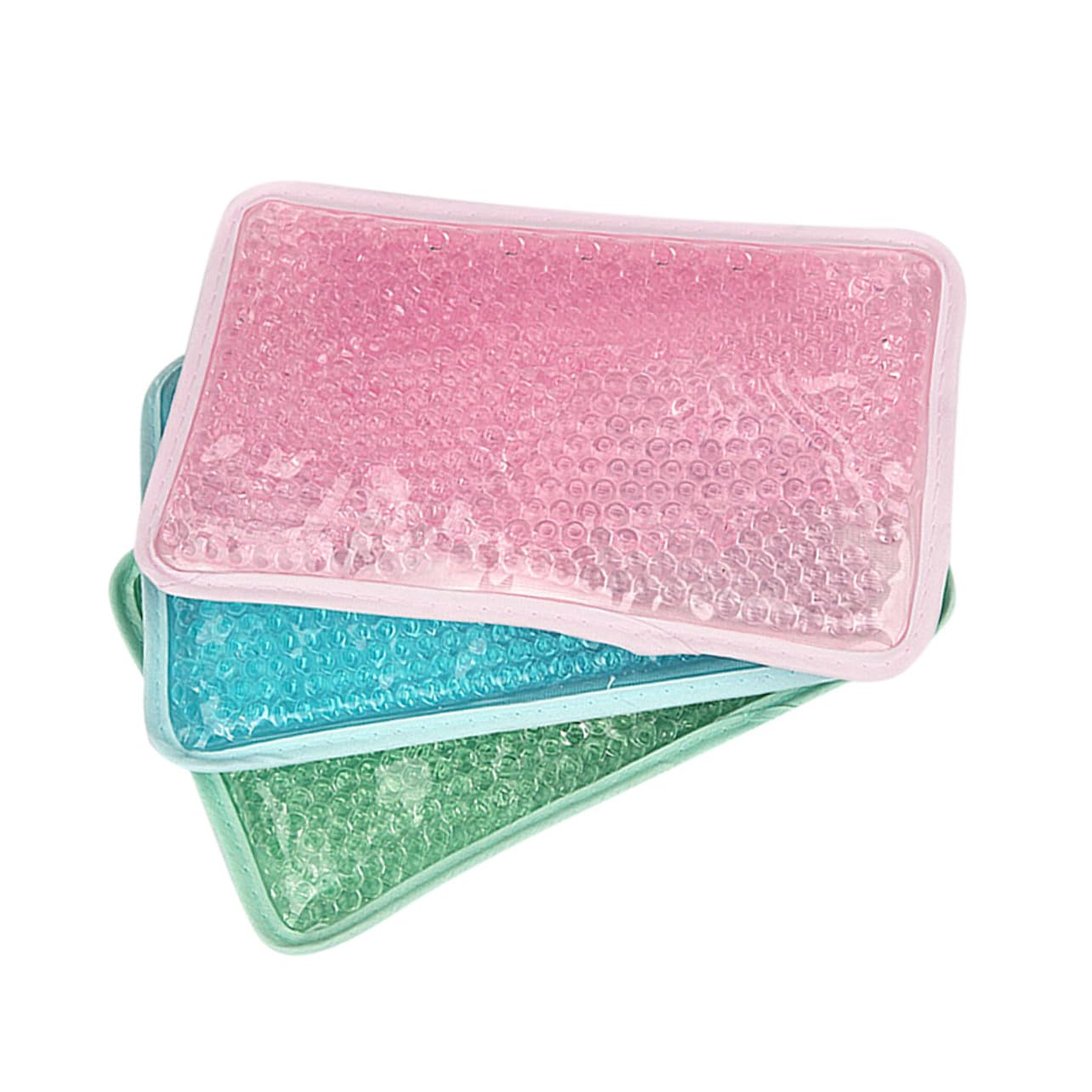 Impacco Ghiaccio Gel Riutilizzabile per Sollievo Terapeutico 3 Pezzi Cuscino Freddo Caldo in Gel di Cristallo Pvc per Dolori Schiena e Collo