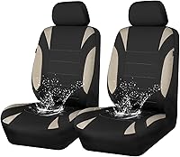 Vista 11 de CAR PASS Fundas de Asiento de Coche Impermeables Juegos Completos, Fundas de Asiento de Ajuste Universal para Coches, Juego de Fundas de Asiento