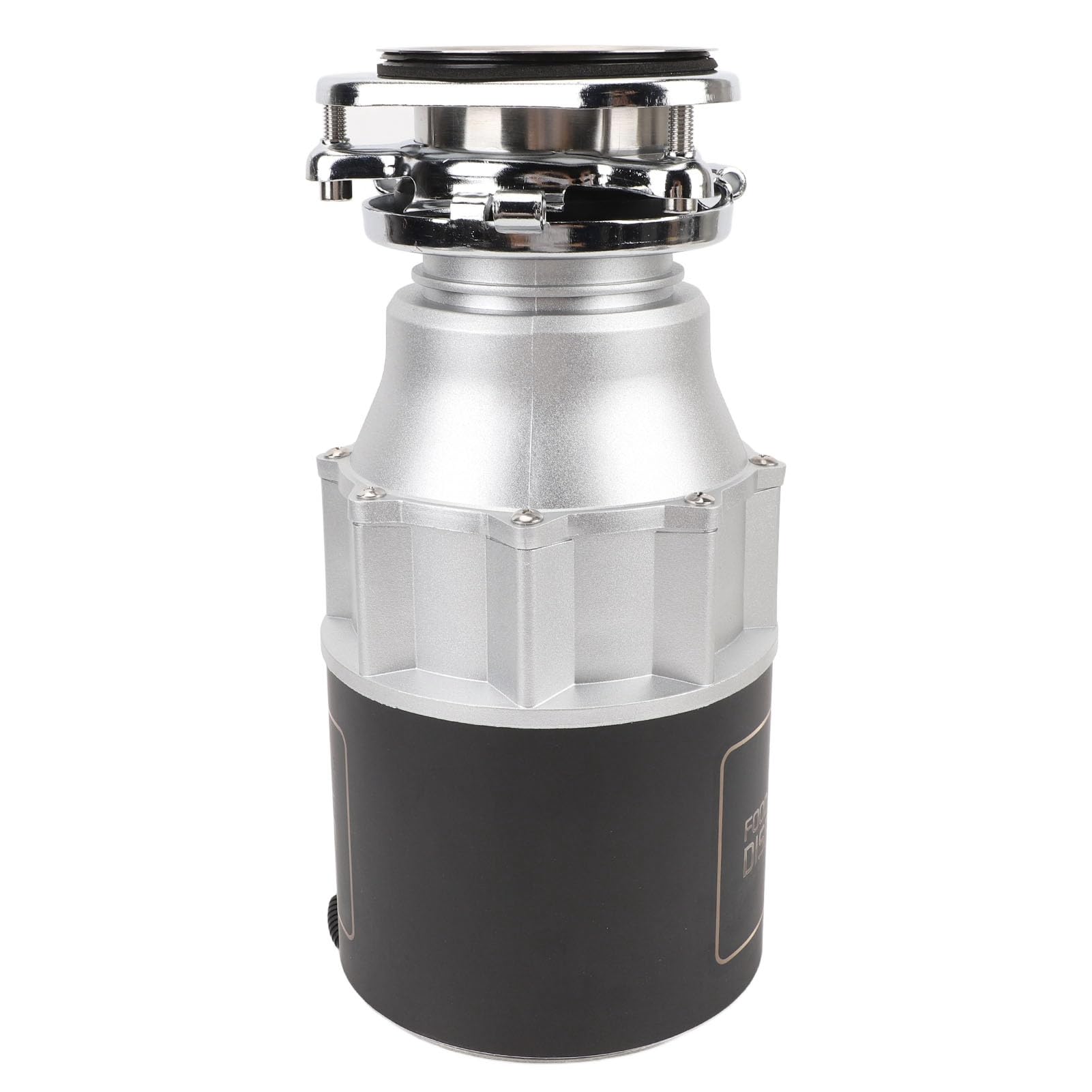 Asixxsix Triturador de Basura, 3800RPM Alimentación Continua Triturador de Residuos de Comida de 1-3mm, Sistemas de Trituración de Residuos de Comida de Acero Inoxidable, Cable de