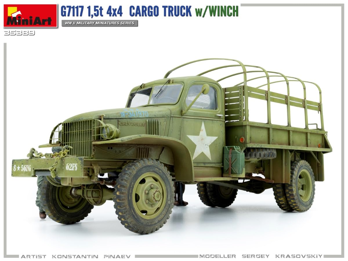 Amazon | ミニアート 1/35 アメリカ軍 G7117 1.5t 4x4カーゴトラック