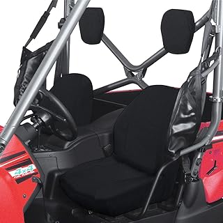 Kemimoto UTV Seat Covers with Headrest Covers Compatible with 2004-2015 Yamaha Rhino All Models (2PCS)