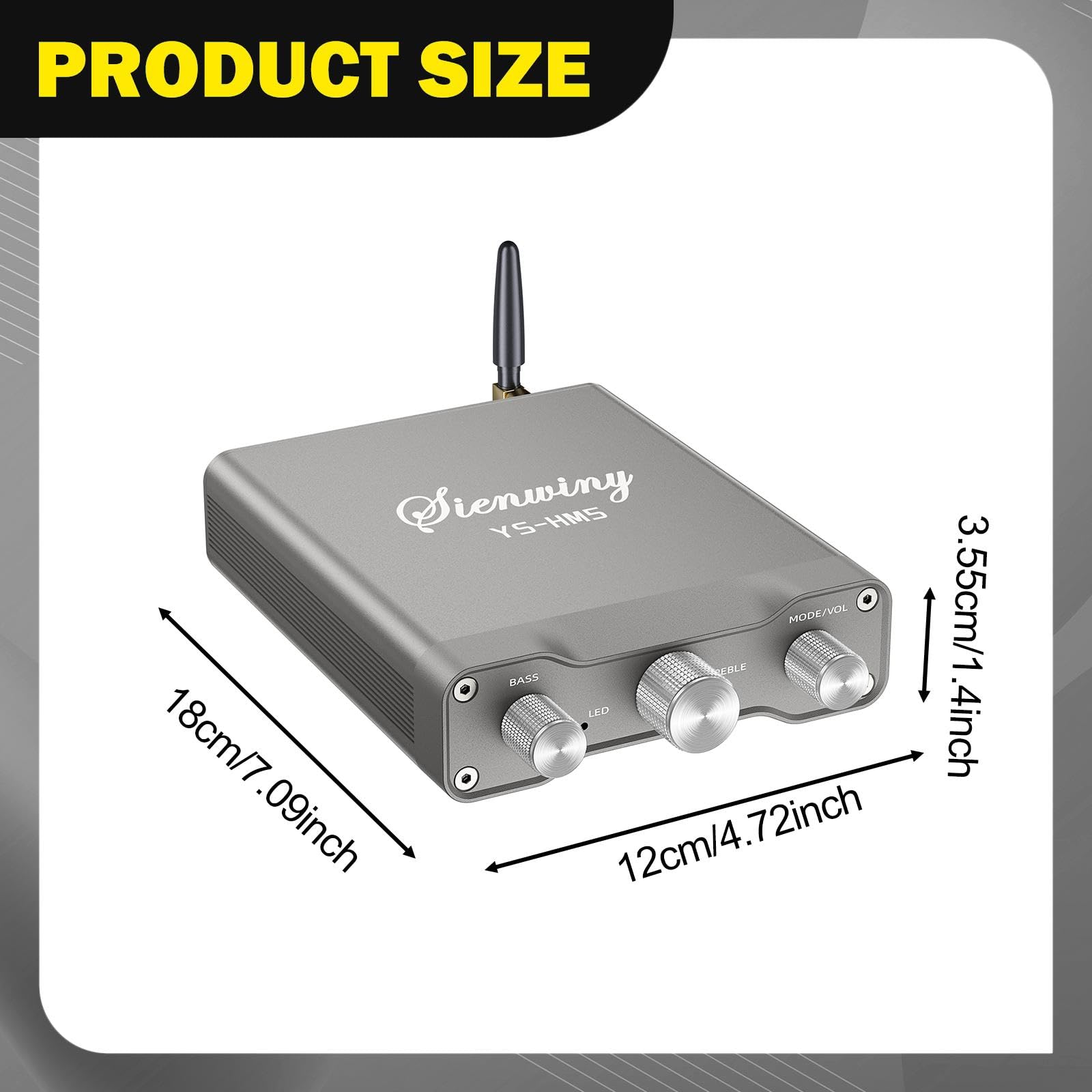 predolo Scheda Amplificatore Digitale 220W+220W per configurazioni Audio, modulo Amplificatore Audio ad Alta Potenza, affidabile, Compatto, Protezione