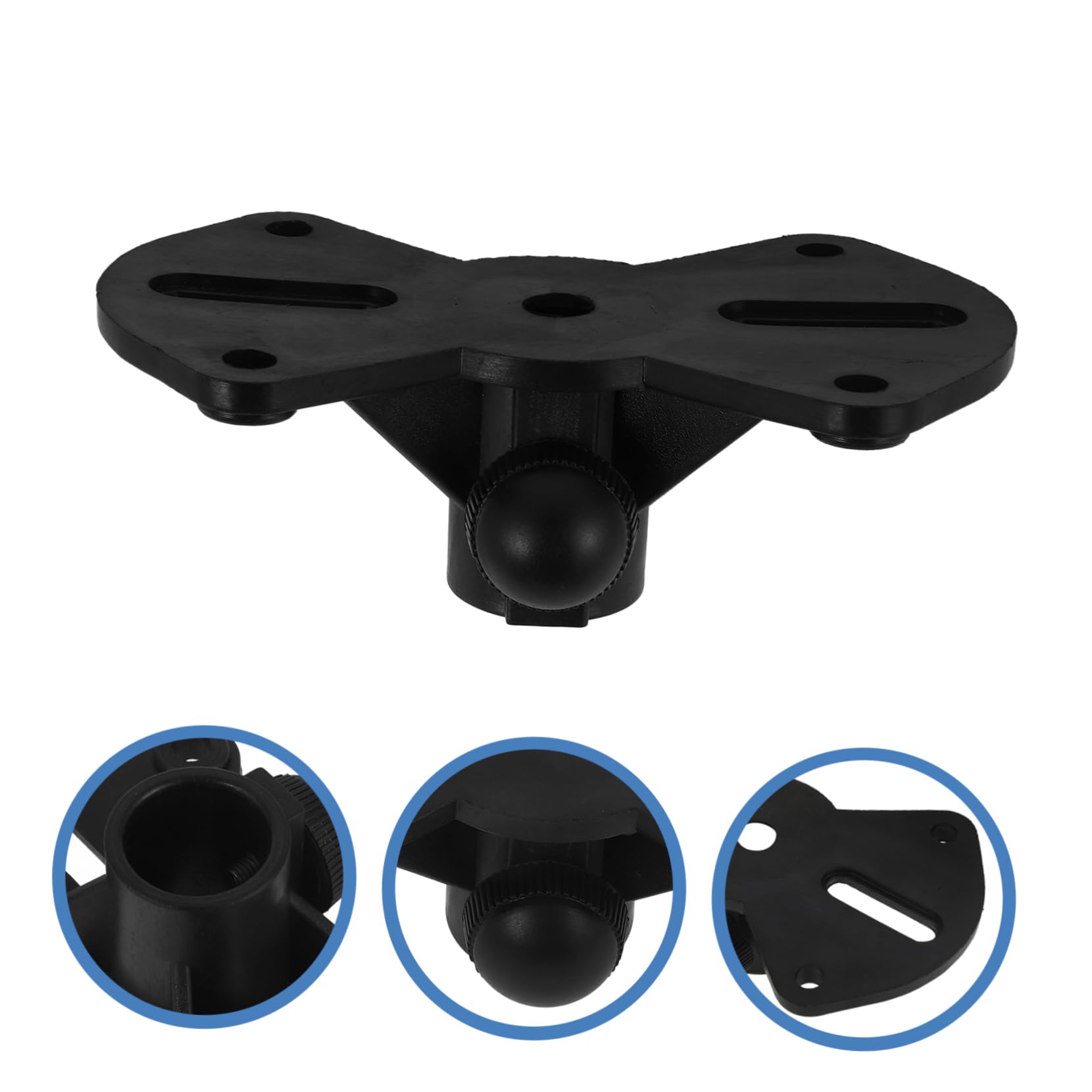 FAVOMOTO 2sets Plastic Speaker Tray Desk Stand Bases Reusable Speaker Support for Desktop 2pcs*2