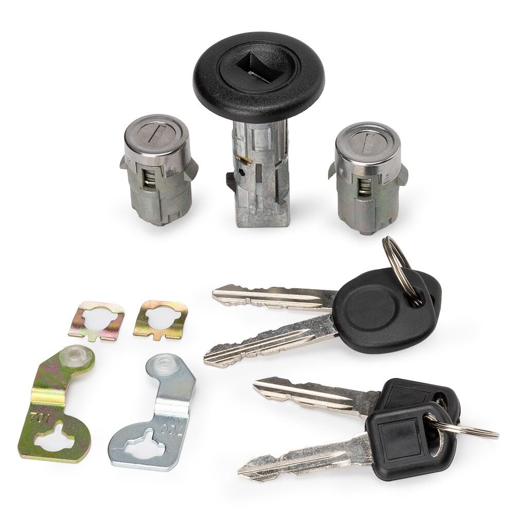 New Ignition Lock Cylinder and Key with Clip for Chevrolet for GMC for Silverado Tahoe 924-725-