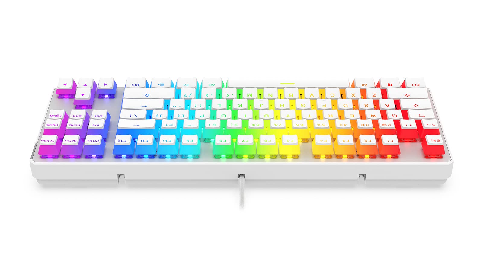 SPC Gear GK630K Tournament Kailh Blue RGB Onyx White SPG062 QWERTY White Electronics