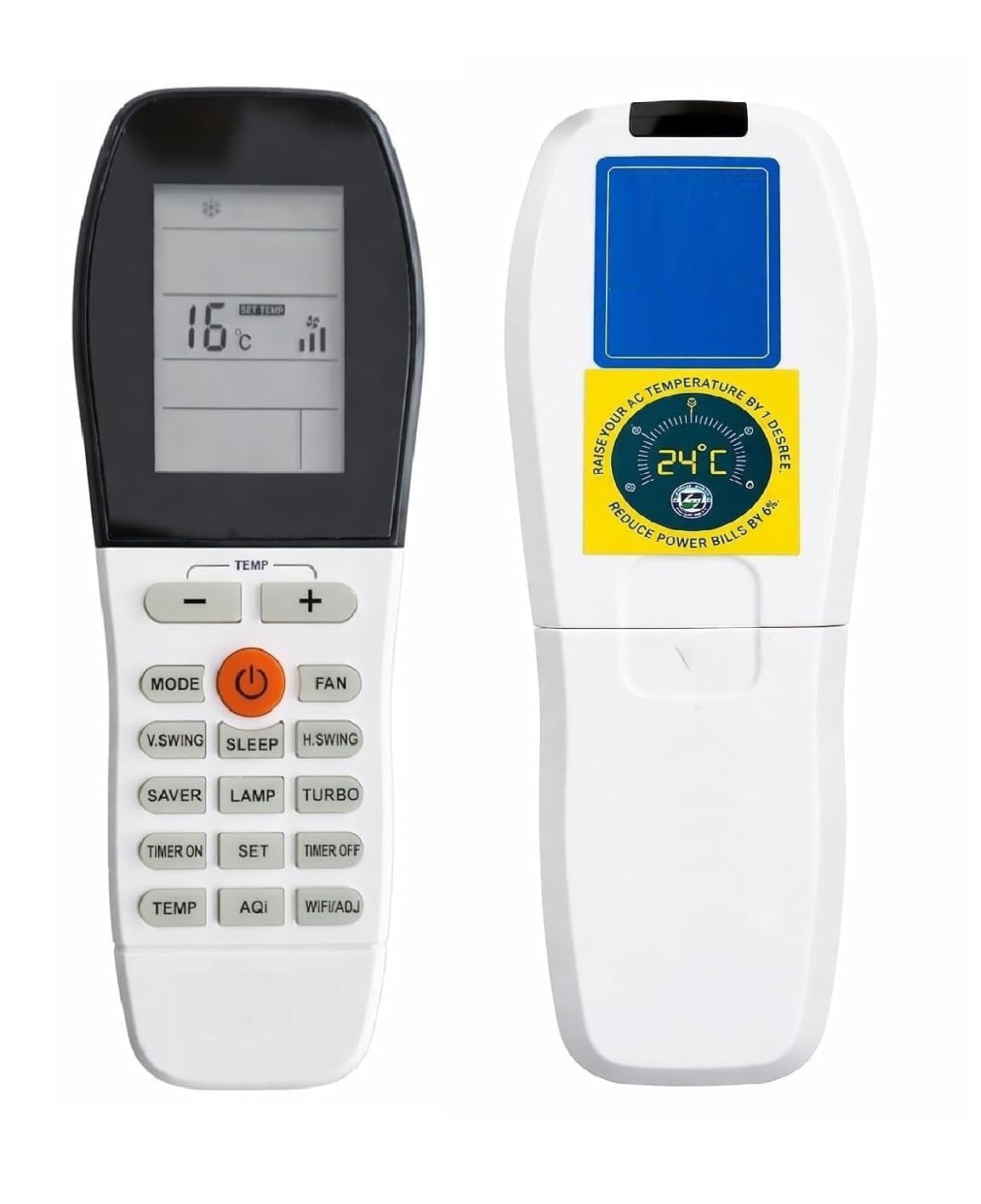 BSPS 5 Years Warranty Remote Compatible with Voltas 1.5 Ton 5 Star Inverter Split AC Remote (Suitable for Voltas Ac Remote, WiFi/ADJ Function) White