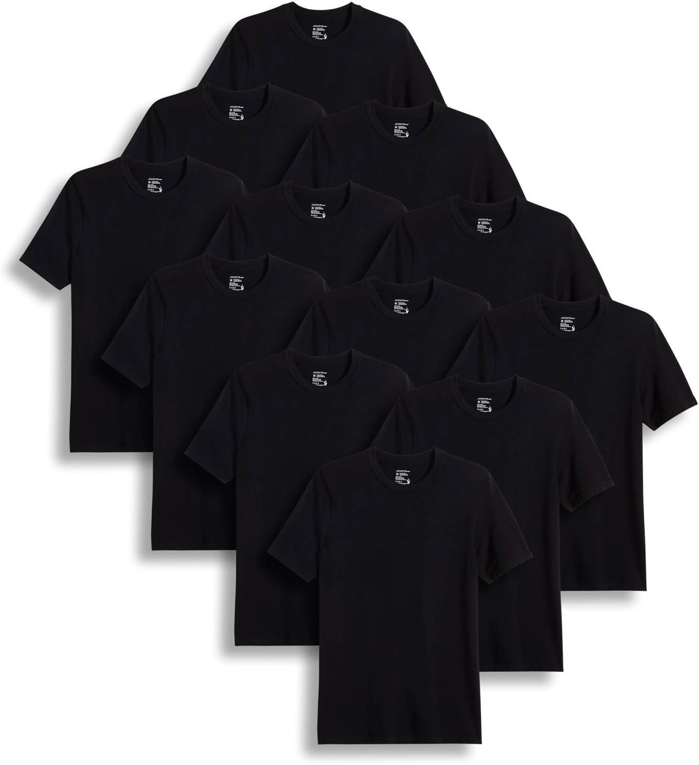 JockeyMen's T-Shirts Big & Tall Classic Crew Neck T-Shirt - 12 Pack