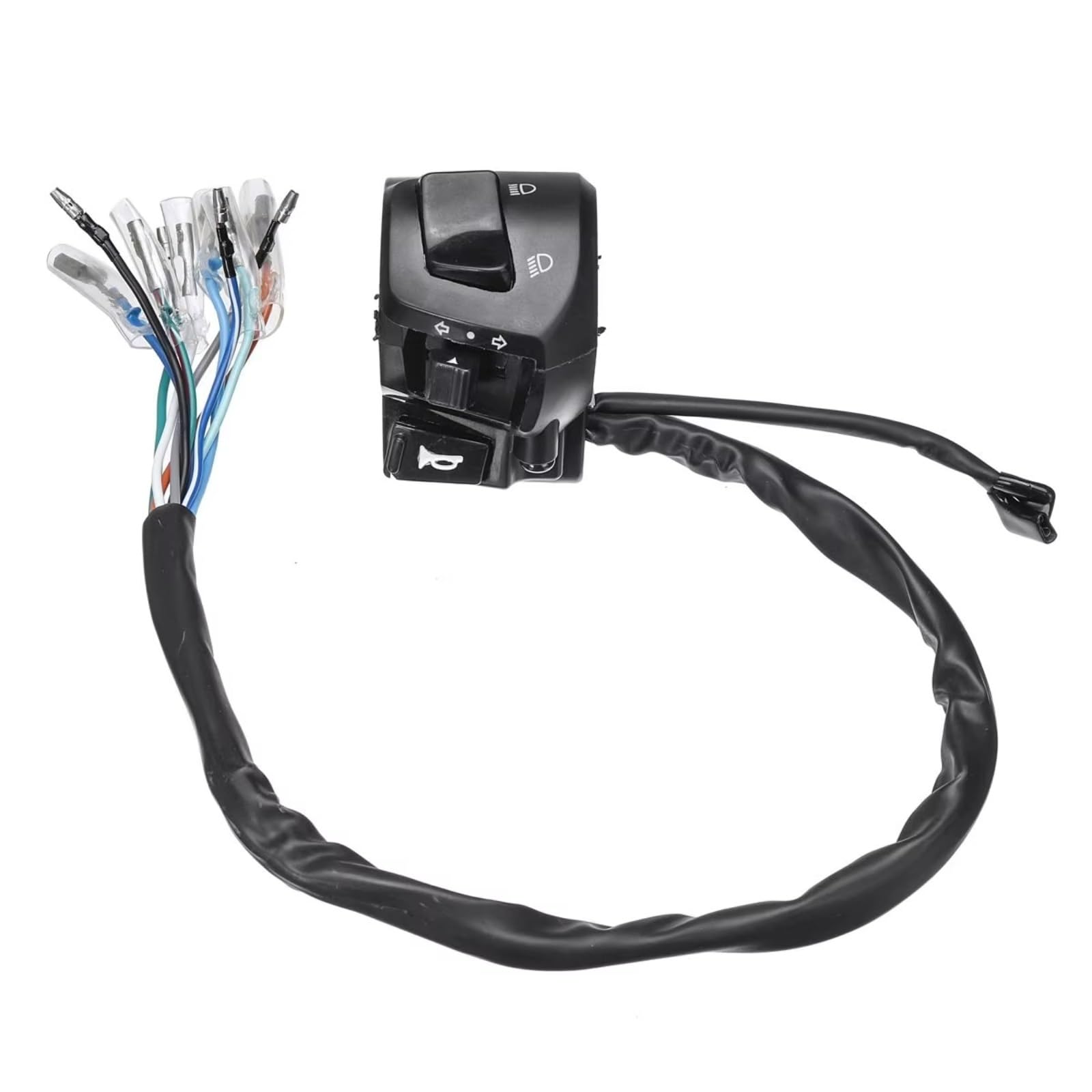 Interrupteur d'allumage avec Verrouillage, Commandes de Guidon 7/8", klaxon, Clignotants, Phare, Interrupteur de démarrage électrique, Double accélérateur, pièces universelles pour Moto 12 V