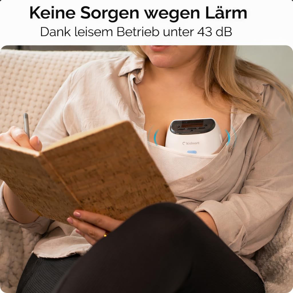 Amme Elektrische Milchpumpe Doppelmilchpumpe Leise Tragbar Wiederaufladbar 3 Modi 9 Stufen LCD Display Komfort Stillen Unterwegs Einfach zu Reinigen Kompakt Ergonomisch