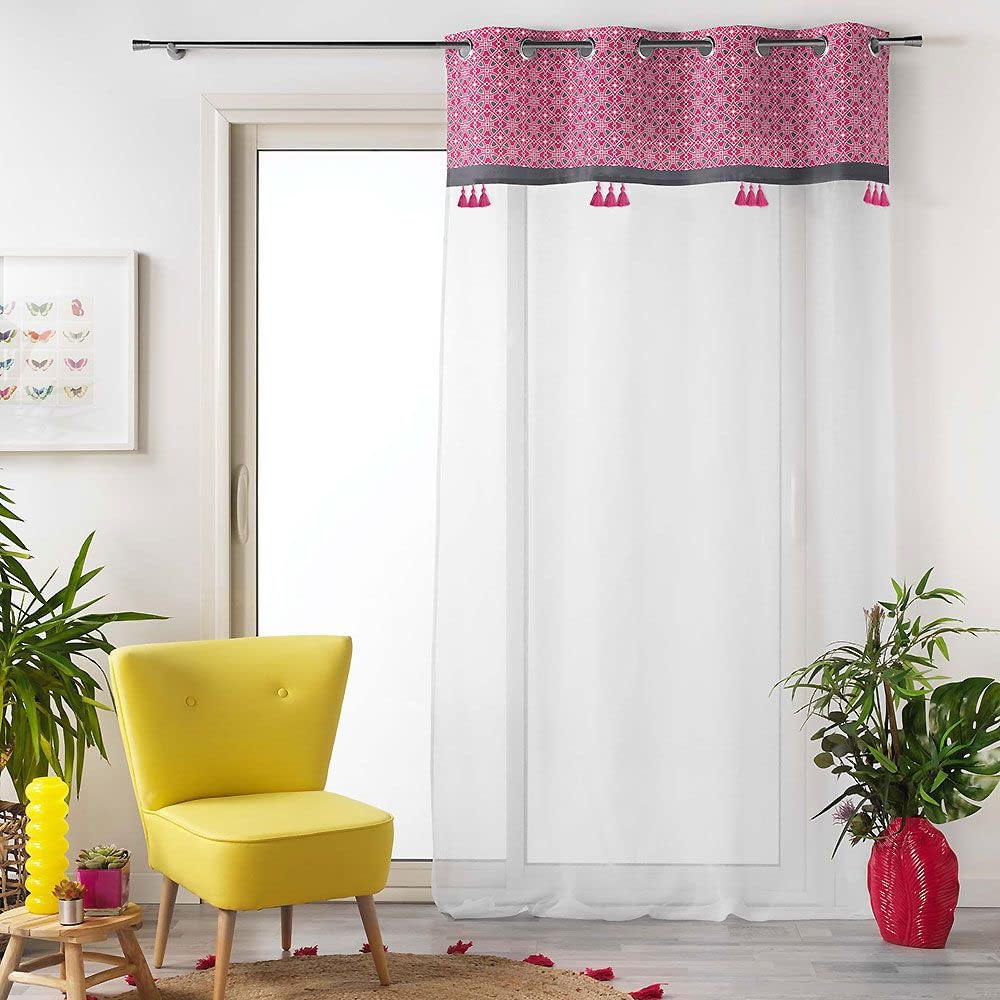 Douceur d'Intérieur Pink Curtain 140 x 240 cm