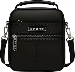 Bolsa De Ombro Impermeável Transversal Shoulder Bag Unissex Necessaire Tiracolo Pochete Espaçosa Emborrachado Bolsos Divisões
