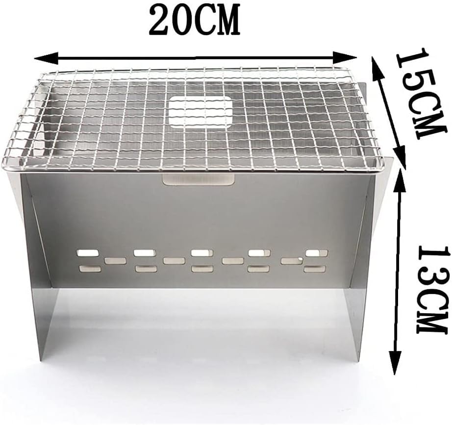 Miniatura 2 de Parrilla de carbón plegable y ligera portátil barbacoa de carbón barbacoa al aire libre Patio camping barbacoa fiesta herramientas de cocina