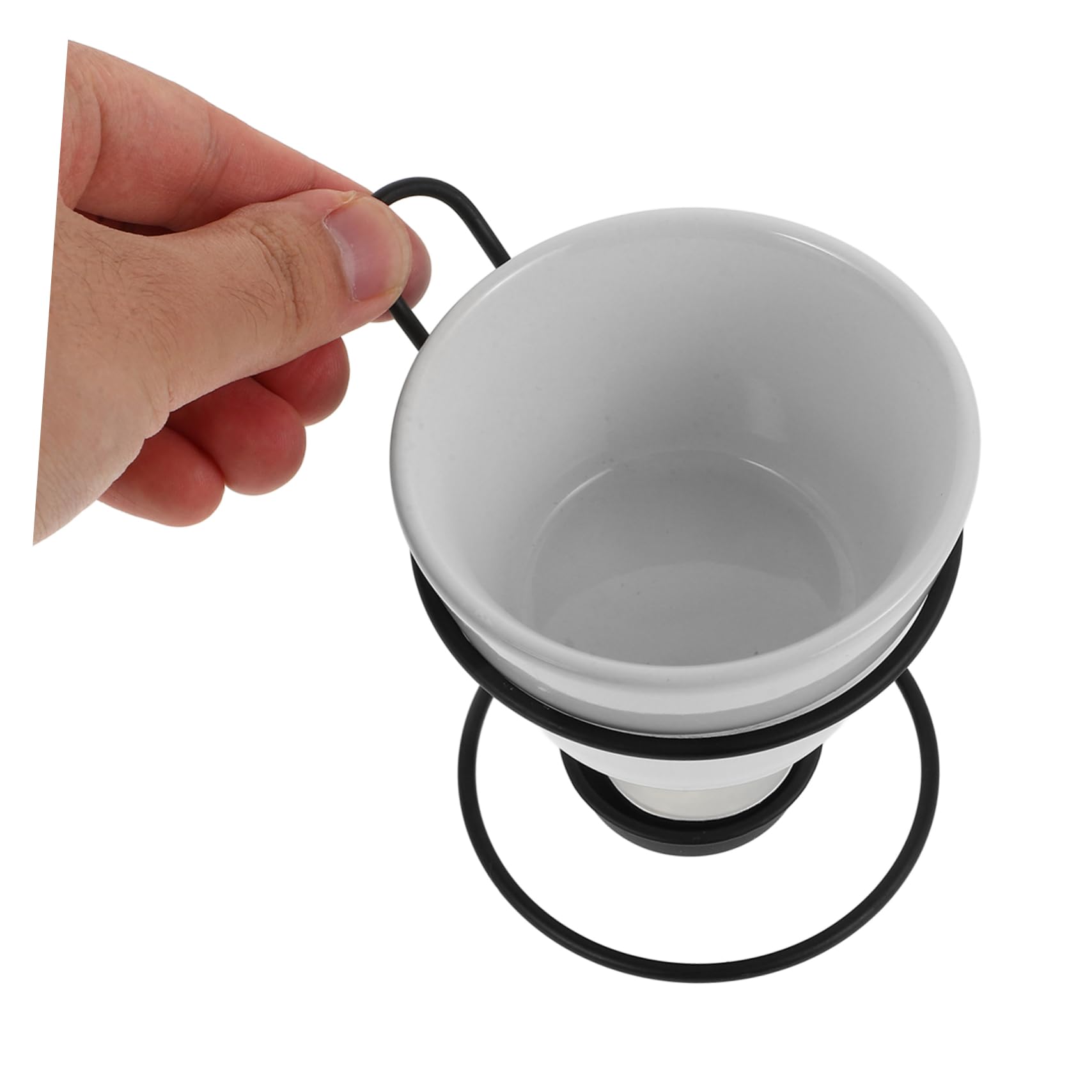LABRIMP Set Scaldaburro in Ceramica Scioglitore Di Cioccolato Pentola Per Fonduta Melting Pot Per Gelato Griglia in Ferro