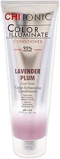 CHI Color Illuminate Conditioner, Helps Maintain Fresh Color In Natural & Color-Treated Hair, Sulfate, Paraben, & Cruelty-Free, Lavender Plum, 8.5 Oz