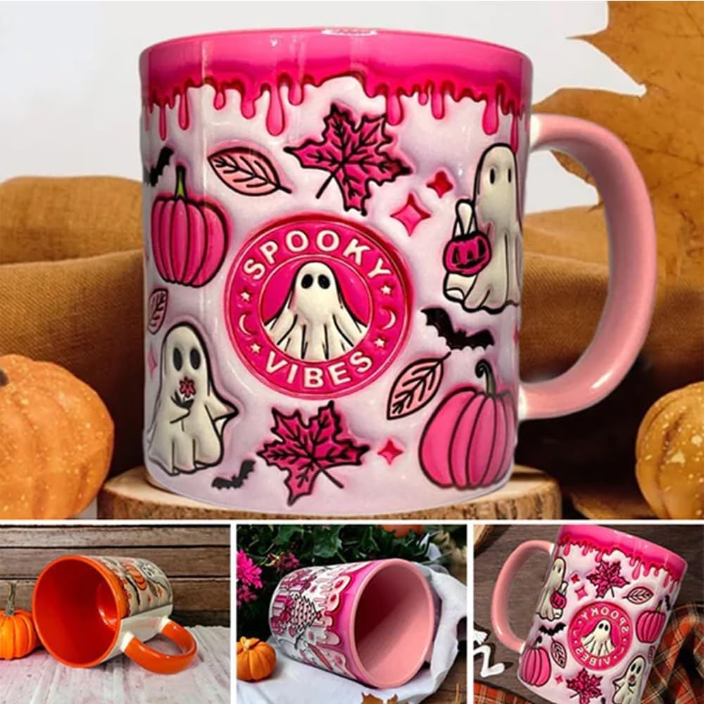 Tazas De Halloween - Vasos De Café De Vidrio Con La Temática Del