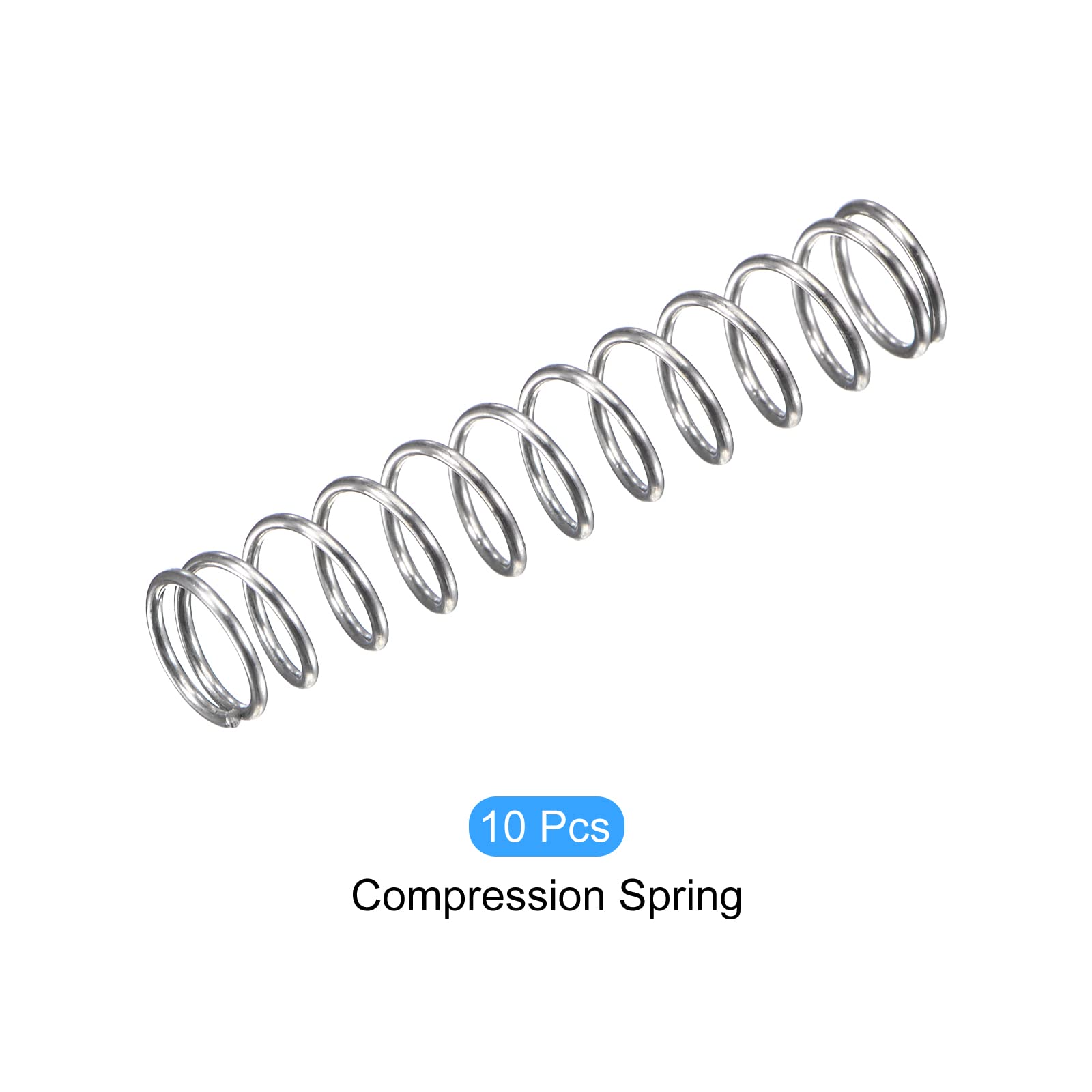 METALLIXITY Compression Springs (0.5x5mm OD,25mm Free Length) 10Pcs,Silver — Amazon image 6