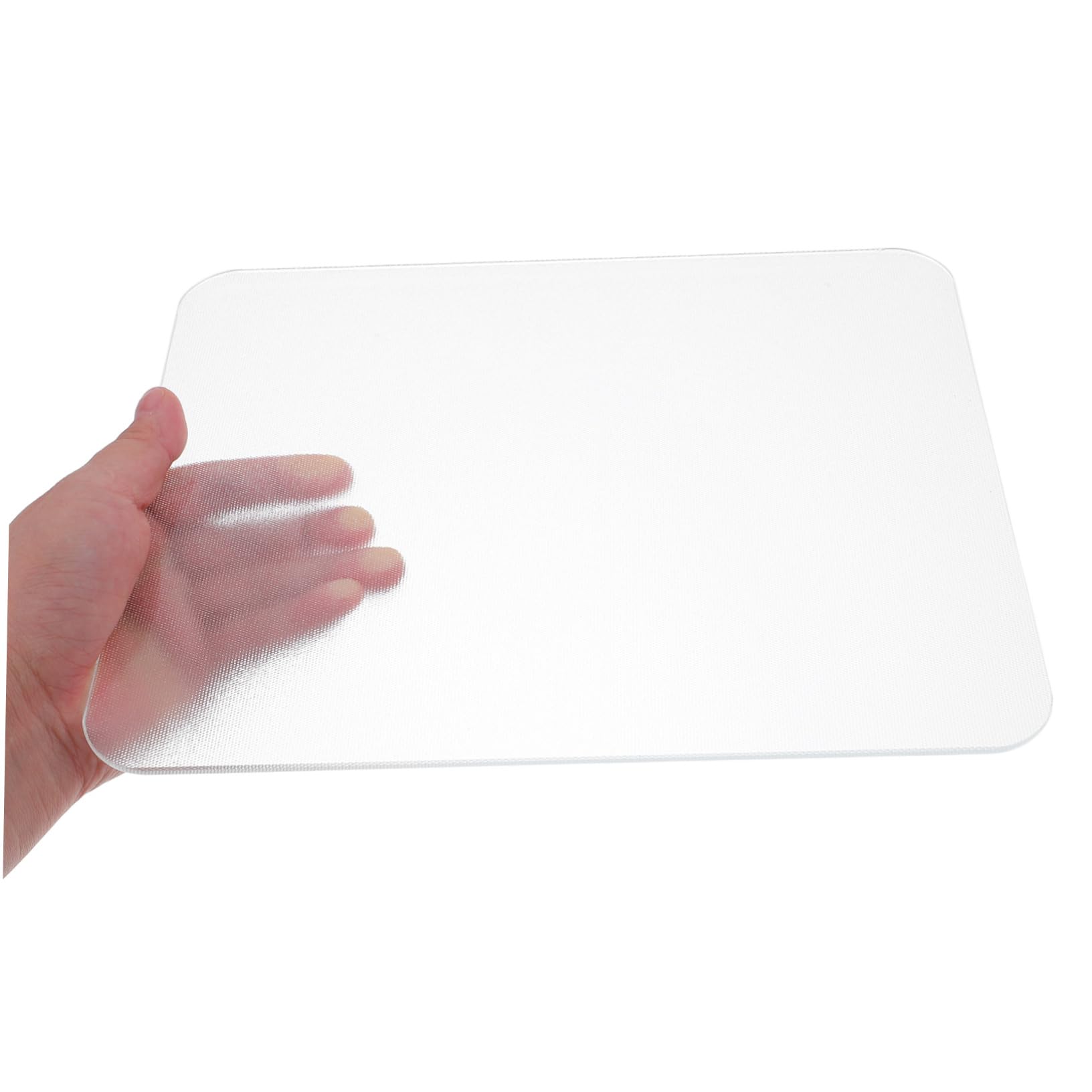 Uonlytech 2 pièces Tapis de Souris Verre Transparent Lot de Surface Lisse et pour Bureau et Gaming Facile à Entretenir pour Ordinateur Portable et PC