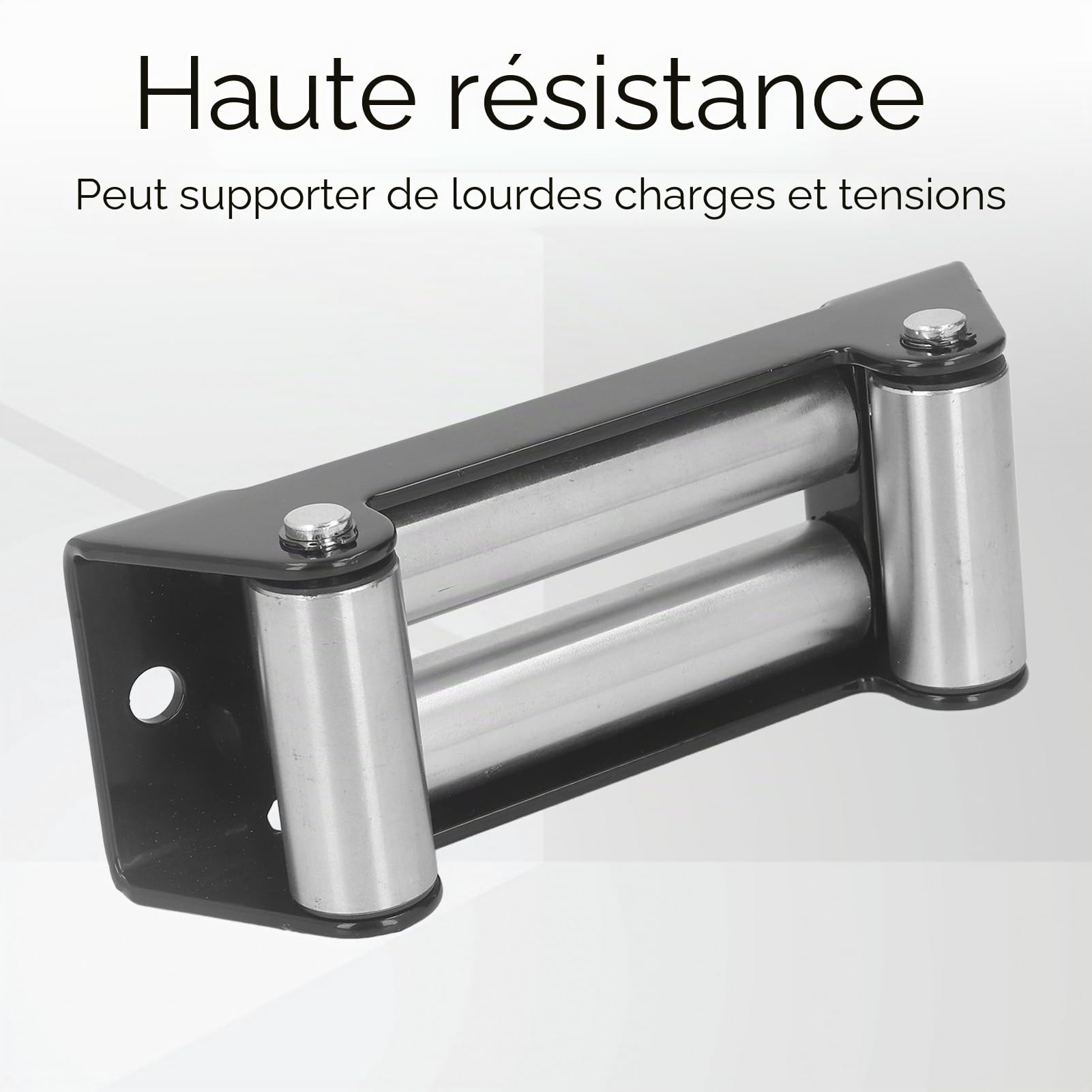 Guide-câble de rouleau de treuil, guide-câble de guide-câble de rouleau de treuil robuste à roulement de de 6000lb pour la récupération des véhicules de camions tout-terrain