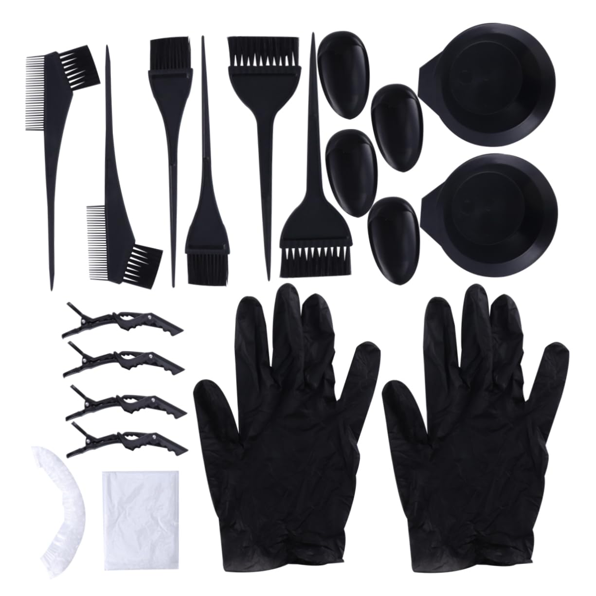 Beatifufu Essential Hair Dyeing Tools Set 31 Piece Kit Hair Coloring Bowl Comb for Diy Tinting Mixing Home Use