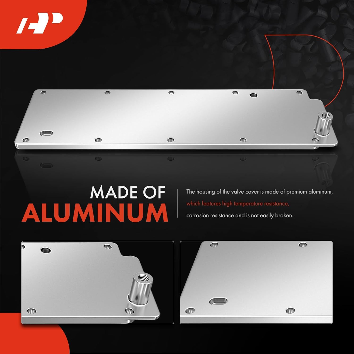 A-Premium LS Gen 4 (IV) Valley Cover Plate Kit, Non AFM/DOD Block Off Plate, Compatible with 2007-2013 Chevy GMC Cadillac Silverado Sierra SUV, LS2 LS3 LS7 L92, 4.8L 5.3L 6.0L 6.2L, Replace # 12598832