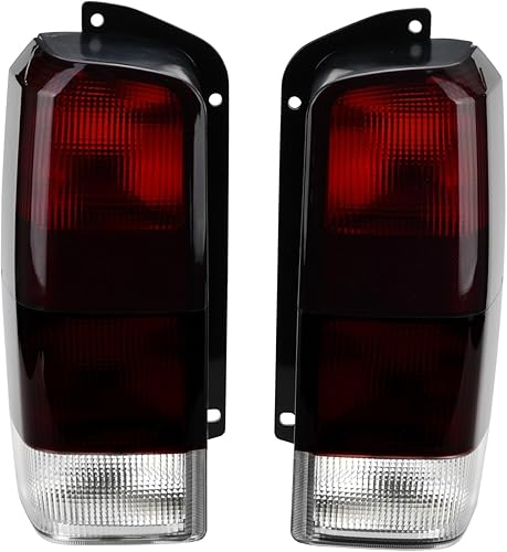 Compatible con luces traseras Jeep 97-01 XJ, juego de lámparas traseras de lente rojaahumada (izquierda + derecha) compatible con Cherokee XJ