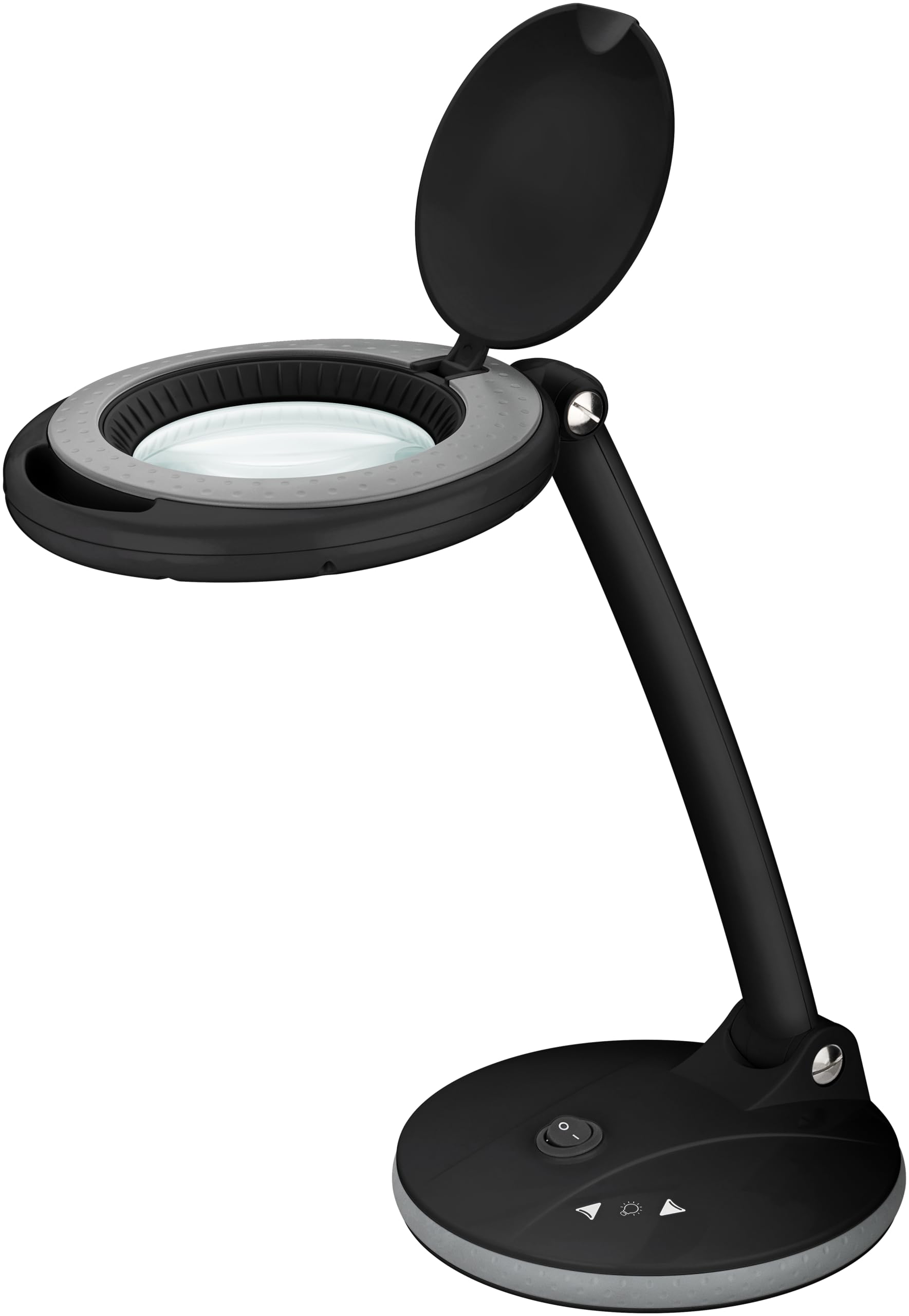 Goobay Lupenlampe Lupenleuchte mit Standfuß 6 W LED Lupenlampe, kaltweiß (6500 K)