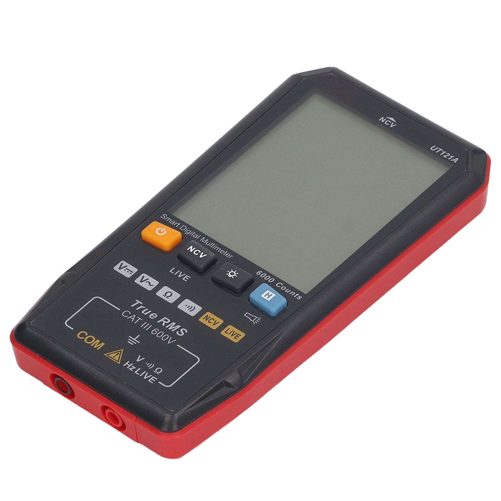 Multímetro Inteligente Multímetro Digital Automático NCV CA CC Resistencia de Voltaje Probador de Diodo de Frecuencia 600 V Alarma Audible Anti-quemaduras para