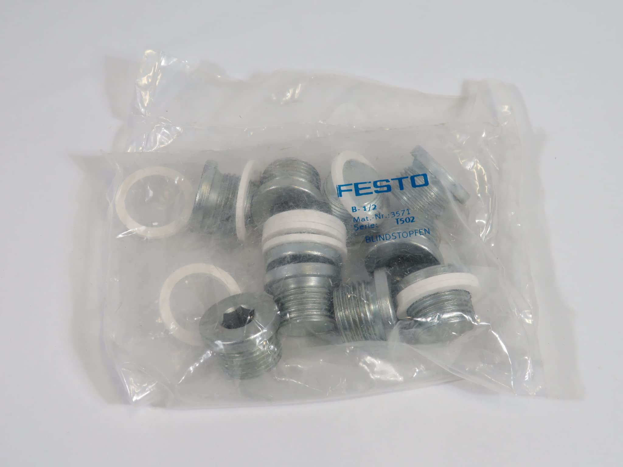Festo 3571 B-1/2 tapón obturador metálico antifugas neumáticas 3