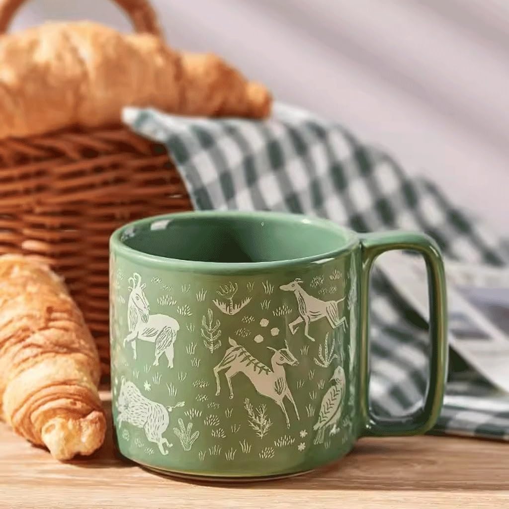 Tazza da tè, Tazza da caffè in Vetro, Tazza in Ceramica, Tazza da Colazione, Tazza da Ufficio, Tazza da casa per Ragazzi e Ragazze, Tazza da caffè (A)