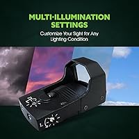 Vista 6 de Ade Advanced Optics RD3-006B - Mira de punto verde para pistola con base Pictinny extraíble