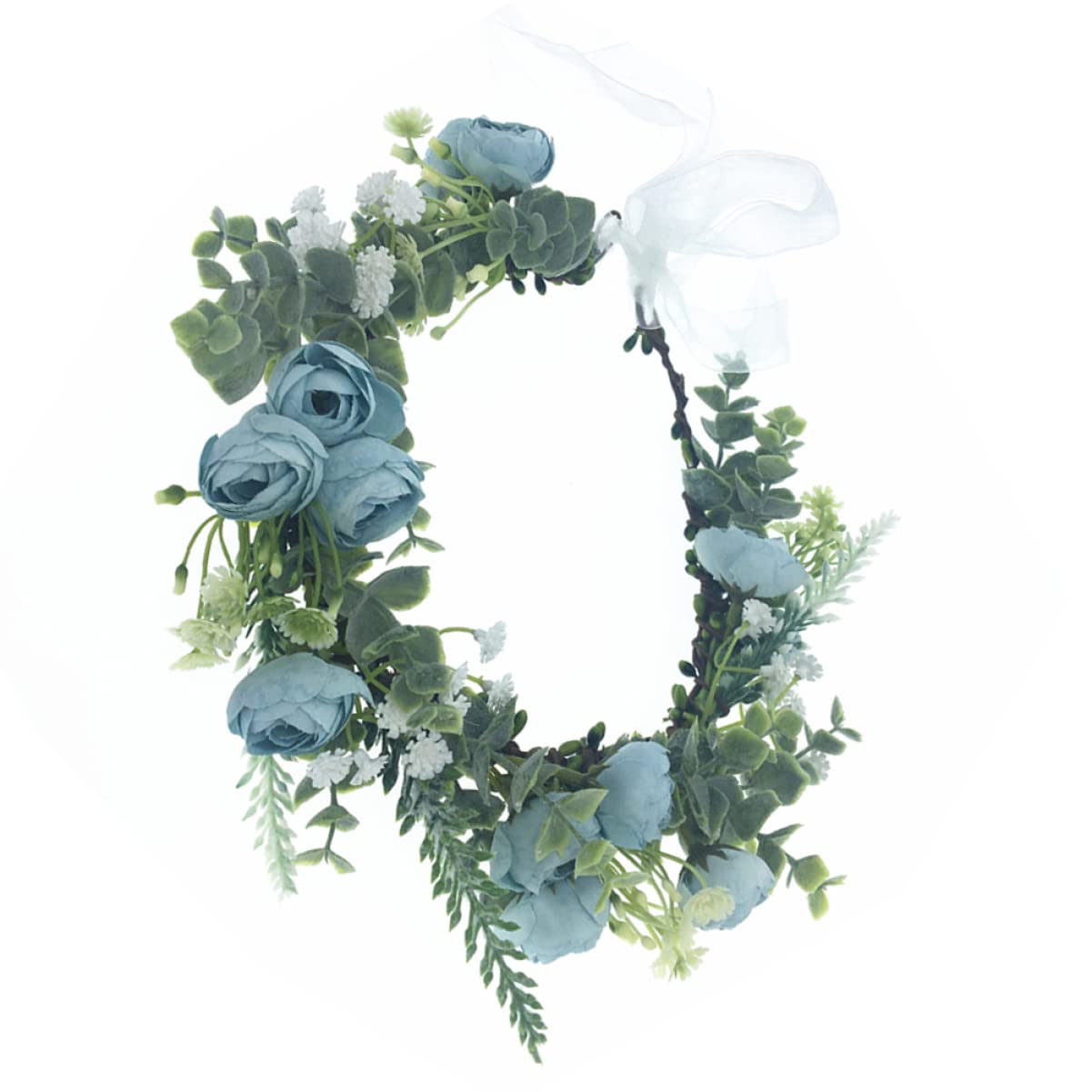 LALAFINA 3stücke Blumen Haarreif Für Braut Handgefertigter Haarschmuck Für Hochzeiten Und Feiern Leicht Und Komfortabel Für Fotoshootings Und Besondere Anlässe Blau