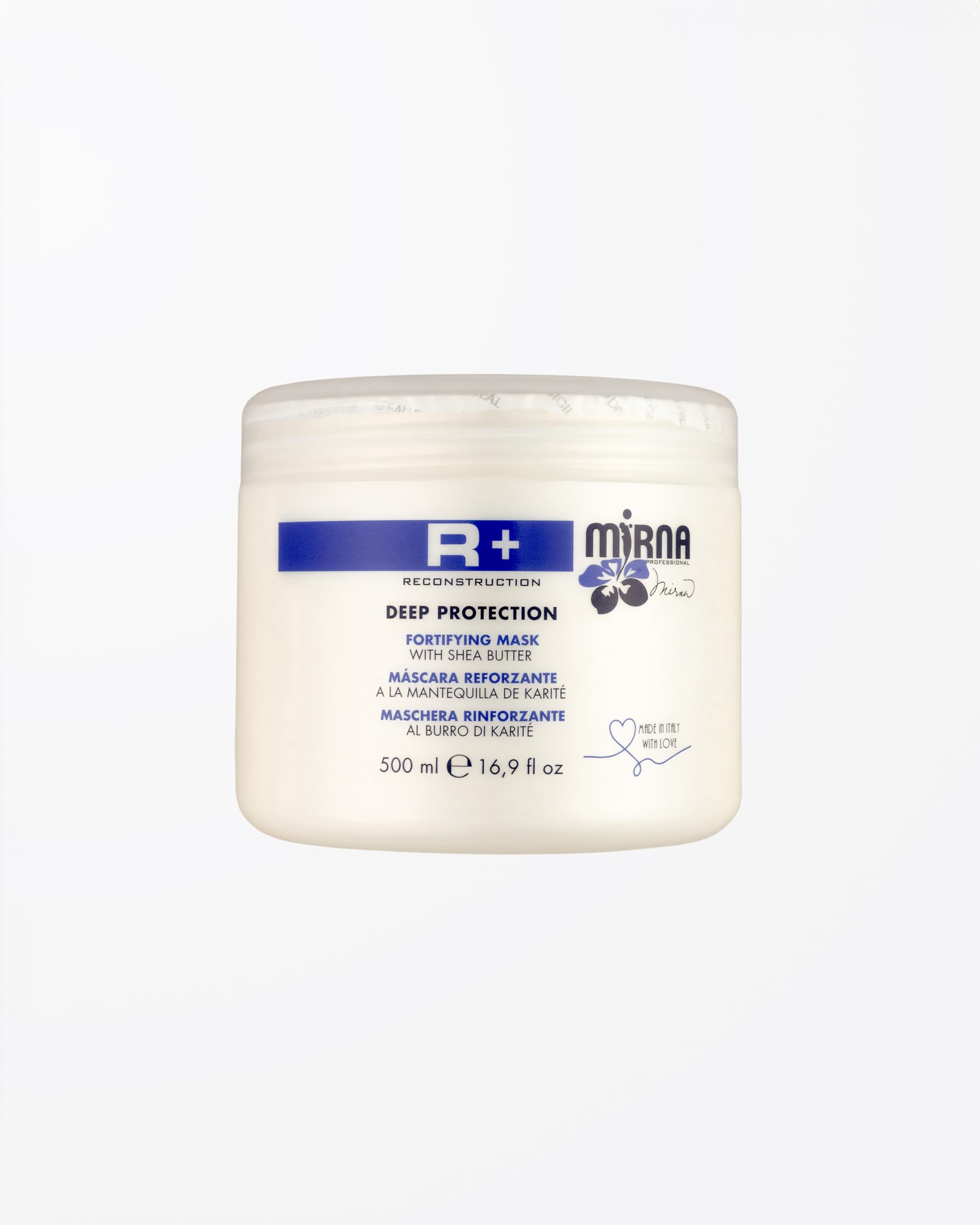 Mirna Professional R+ Reconstruction Mask For Deep Protection Hydration and Fortifying Made w/ Shea Butter 500ml / 16.9oz