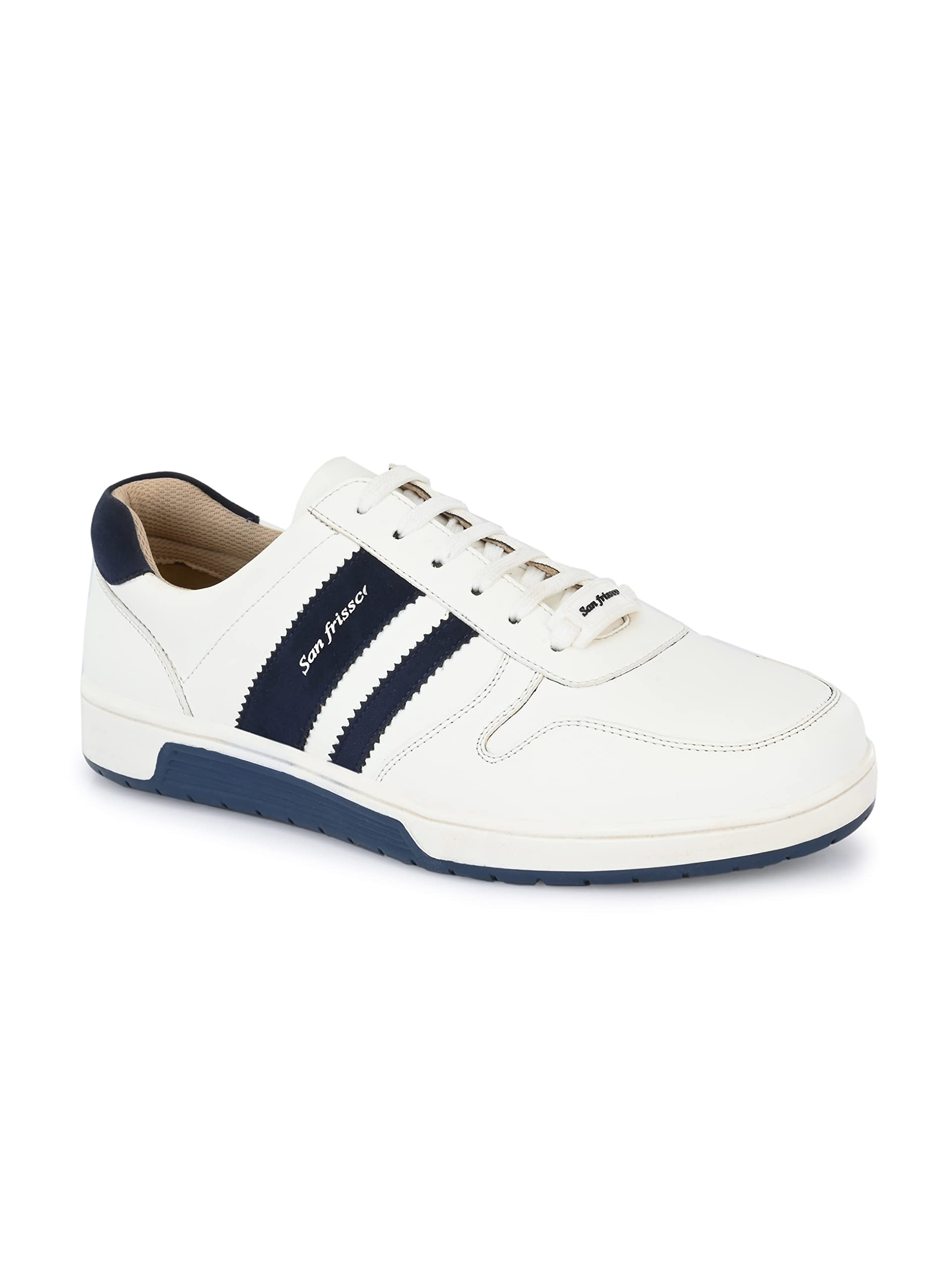 See full amazon price history chart for San Frissco Mens Sneakers Casual Lace Up Sports Shoes for Running and Walking/Striped, Lightweight, Chunky,Colurblocked, Extra Soft Cushioned Insole with TPR Sole - 10 (White-Blue) San Frissco Mens Sneakers Casual Lace Up Sports Shoes for Running and Walking/Striped, Lightweight, Chunky,Colurblocked, Extra Soft Cushioned Insole with TPR Sole - 10 (White-Blue) (B0D7CWLMRF) Amazon Price History, Amazon Price Tracker