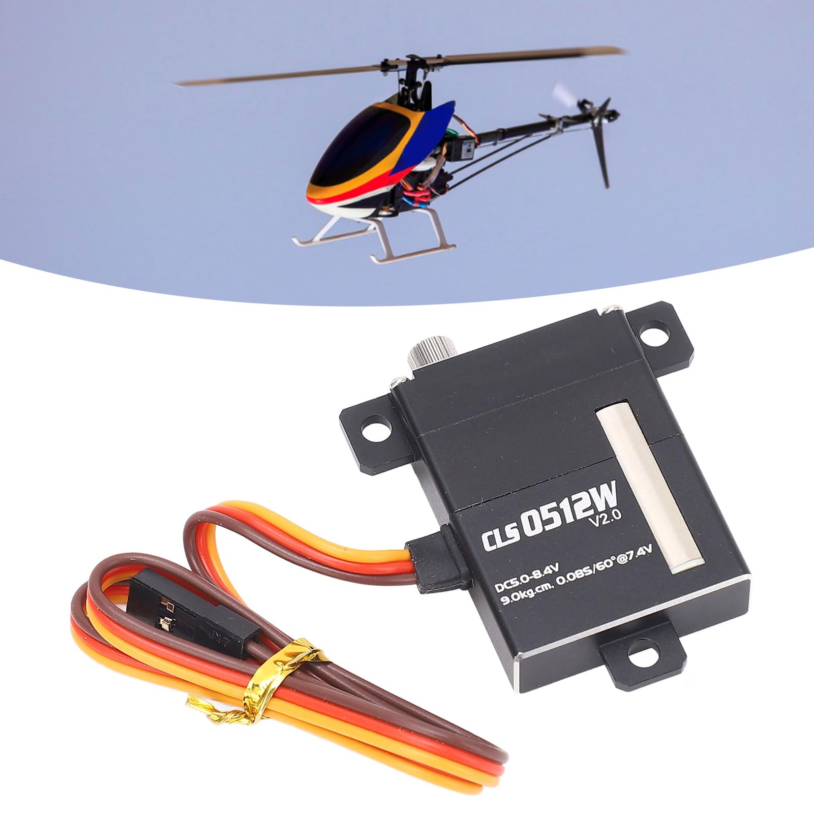 Alomejor Servo RC de aleación de aluminio de alto par con 5 brazos, torsión de 9 kg para robots, coches, aviones y robots inteligentes